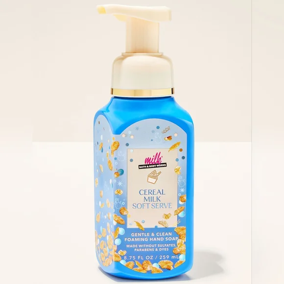 Bath Body Works Milk Bar Dessert Gentle Foaming Hand Soap Set of 4 NEW 8oz Each